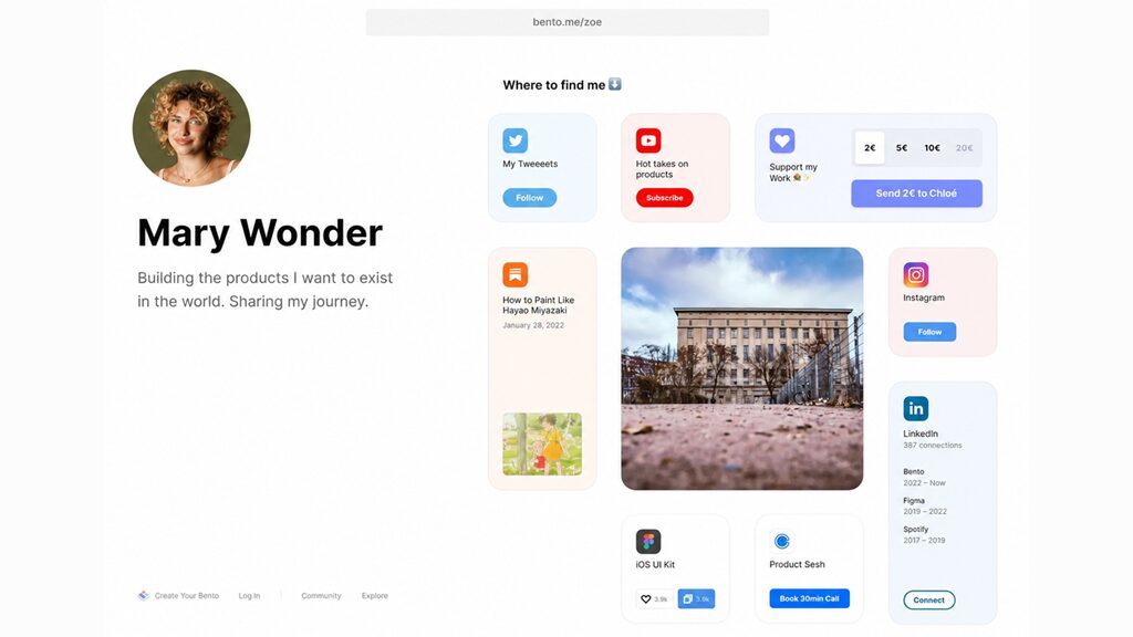 Bento.me page