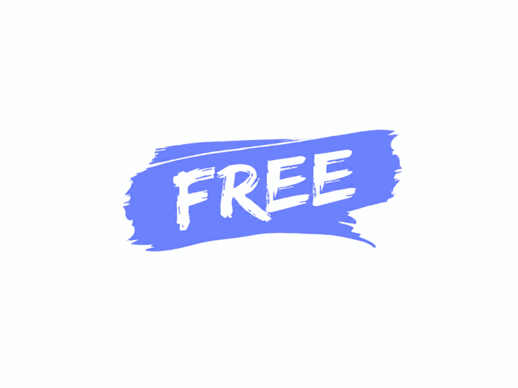 A graphic showcasing a "Free" sign